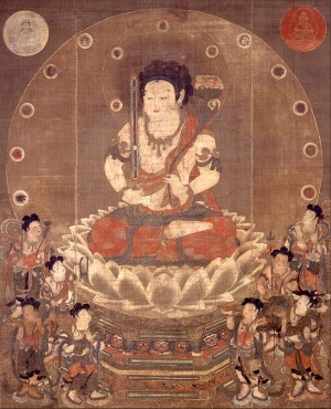 HACHIJI-MONJU (ASTA-SIKHA MANJUSRI ) AND EIGHT ATTENDANTS.jpg