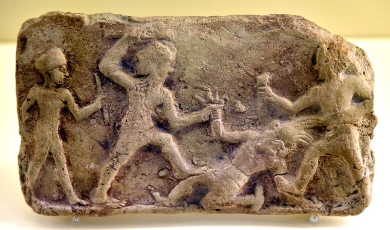 Datei:Gilgamesh Enkidu slaying Humbaba.jpg