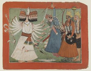 Ravana Challenges Rama's Army.jpg
